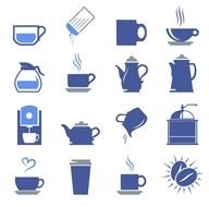 Coffee Shop Icons drawing