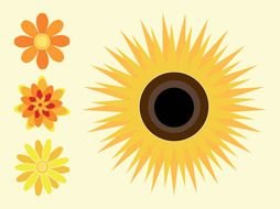 Sunflower Clip Art drawing