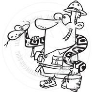 Zoo Keeper Clip Art Black And White