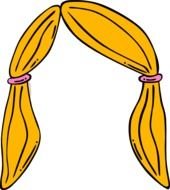 Blonde Hair Clip Art N6
