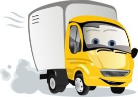 Cartoon Truck Clip Art drawing