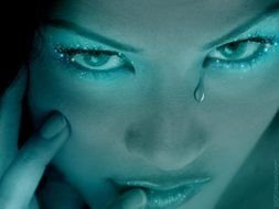 Tear Drop face drawing