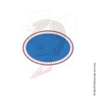 Royal Blue Border Clip Art N5
