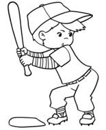 Baseball Coloring Pages drawing