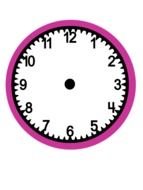 Telling Time Clock drawing