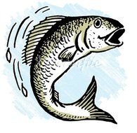 Fish Jumping Out Of Water Drawing