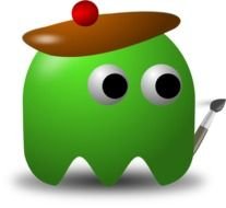 Cartoon Painter Clip Art N9