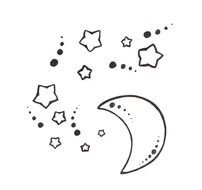 Moon And Star Tattoos