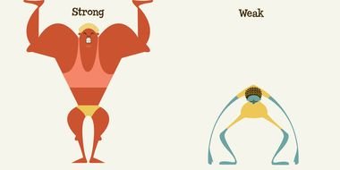 Strong and weak clipart