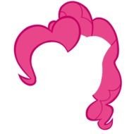 pink wig as a picture for clipart
