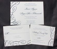 Navy Blue Wedding Invitations drawing