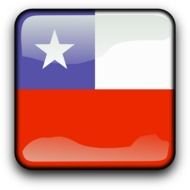 Chile Country Flag With