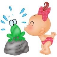 Cartoon Baby Girl Clip Art N42