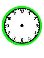 dial without arrows as a graphic illustration