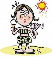Ice Cream For Hot Weather Clip Art