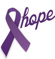 Pancreatic Cancer Purple drawing