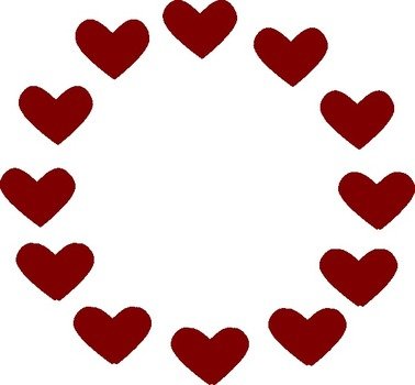 Heart Clip Art Circle N2