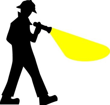 Spy Silhouette Clip Art N3
