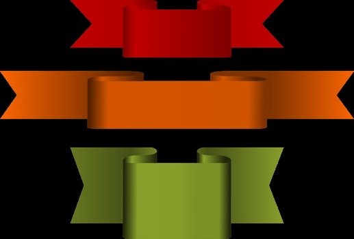 Green Ribbon Banner N4
