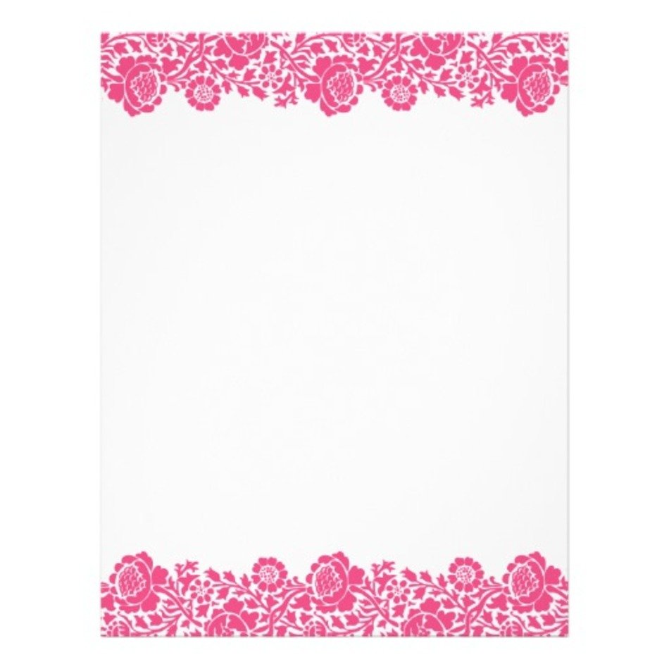 Navy Blue Damask Border Design
