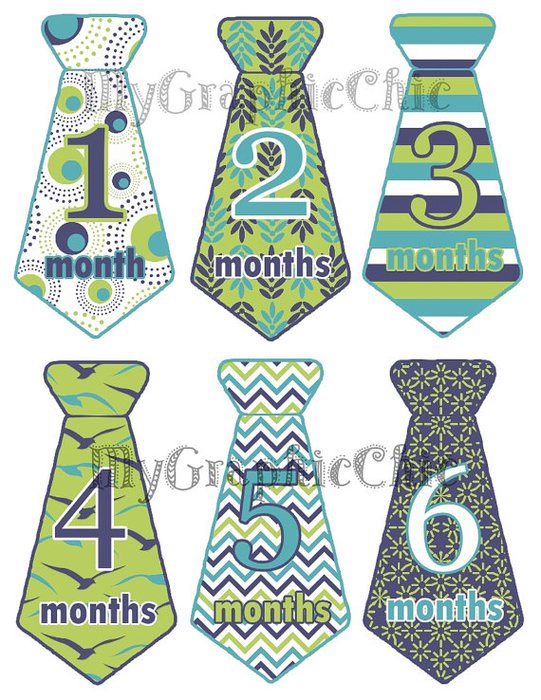 Baby Month Stickers Free Download