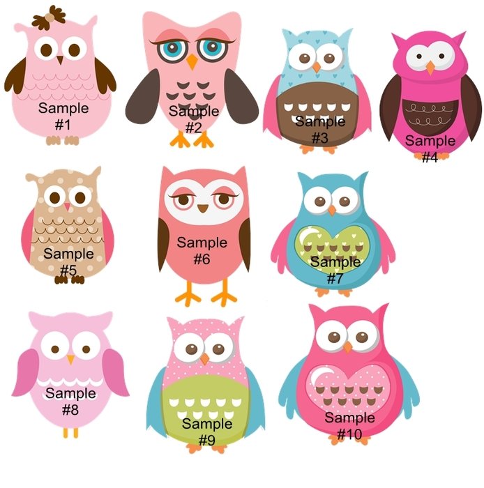 Pink Owl Clip Art N32