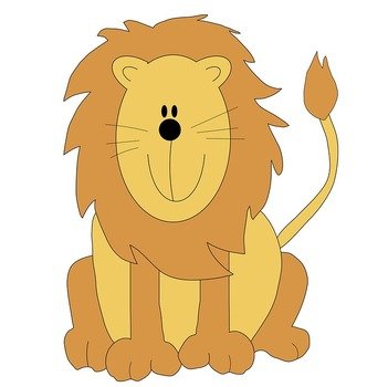 Cute Lion Clip Art N16