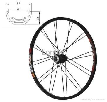 Mountain Bicycle Wheel Clip Art
