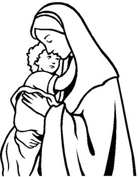 Mary And Jesus Coloring Pages N2