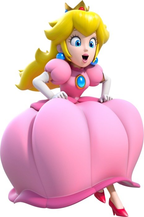 Clipart of 3D Princess Peach