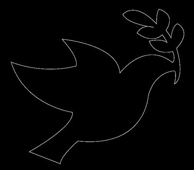 Dove Clip Art Black And White N7