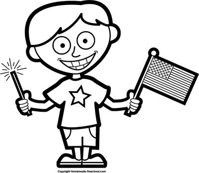 Home gt Free Clipart American Flags Boy Flag