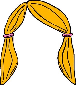 Blonde Hair Clip Art N6
