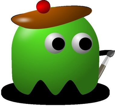 Cartoon Painter Clip Art N9