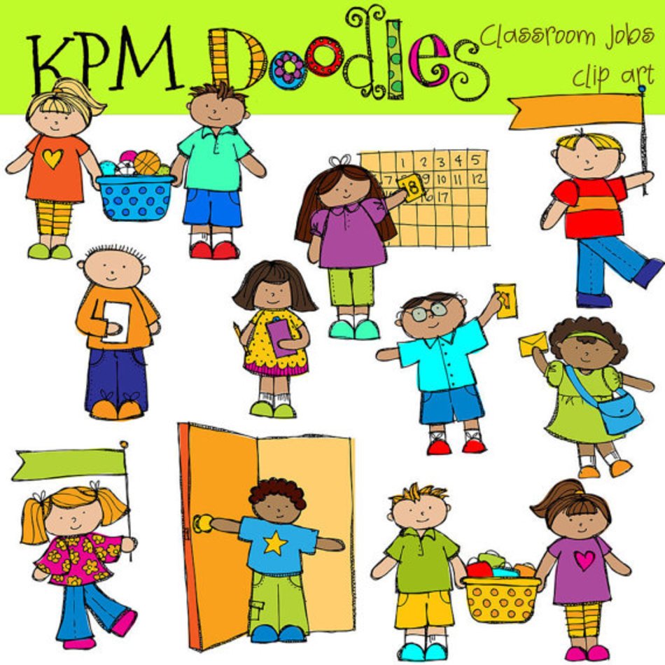 Classroom Job Helper Clip Art N4