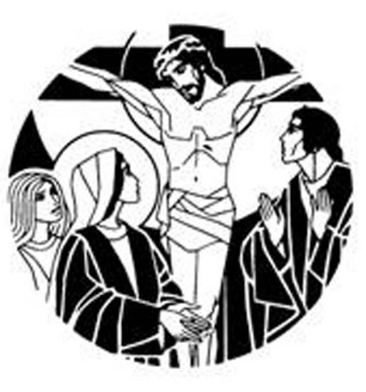Hombre Jesus Cristo Crucificado En La Cruz De Dibujos Animados La