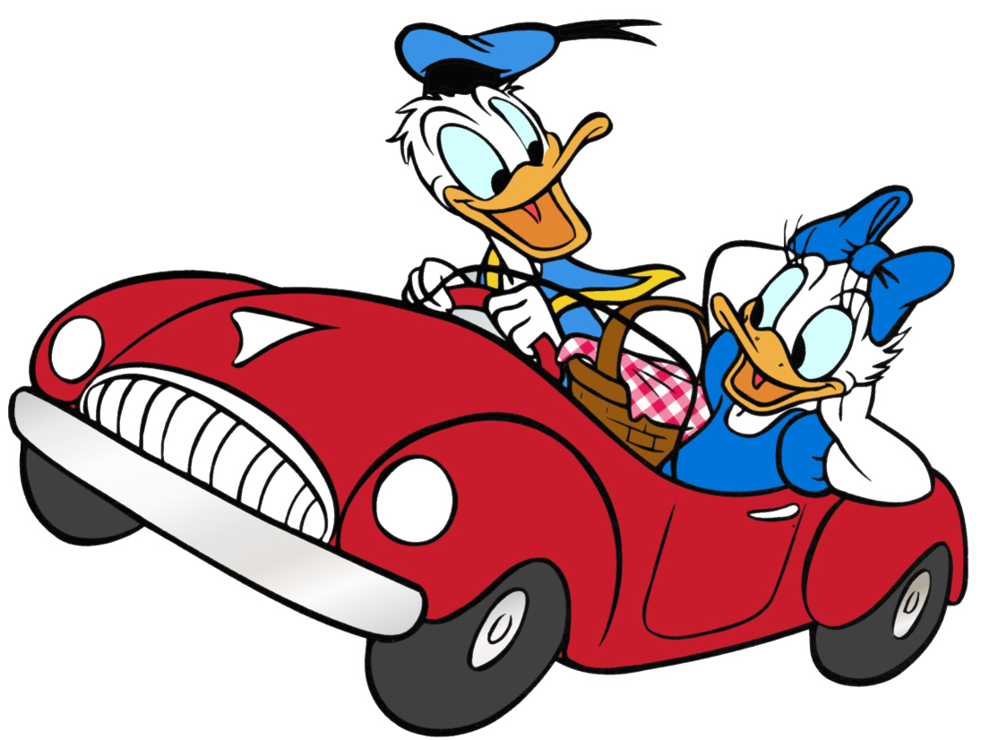 Donald Duck Car free image download