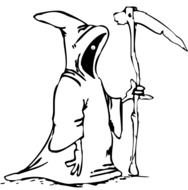 Scary Grim Reaper Coloring Pages