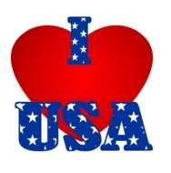 USA Heart Clip Art