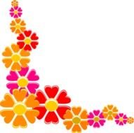 Orange Flower Clip Art N17