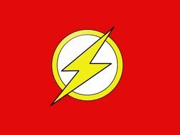 yellow lightning logo drawing