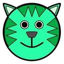 Tiger Face Clip Art N19