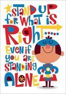 Clipart of What Is Up Right Stand For