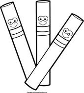 Marker Clip Art Black And White N2