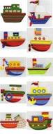 clip art with toy ships