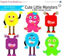 Cute Monster Clip Art N59