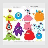 Cute Monster Clip Art N63