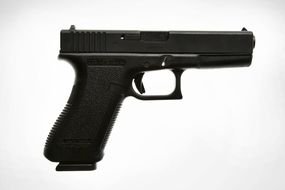 gun on white background