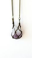 Amethyst Stone Necklace drawing