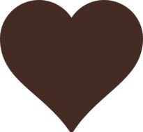 Brown Heart Clip Art N9